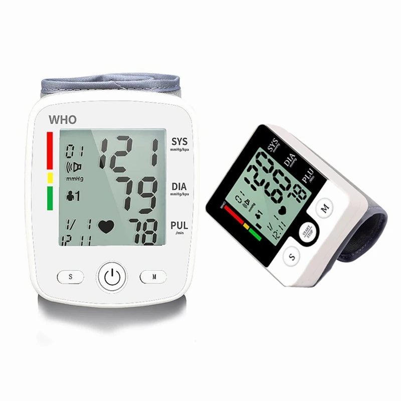 Electric Wrist Blood Pressure Monitor Digital Heart Beat Rate Pulse Meter Sphygmomanometers Medical Equipment For Health Care | Красота и