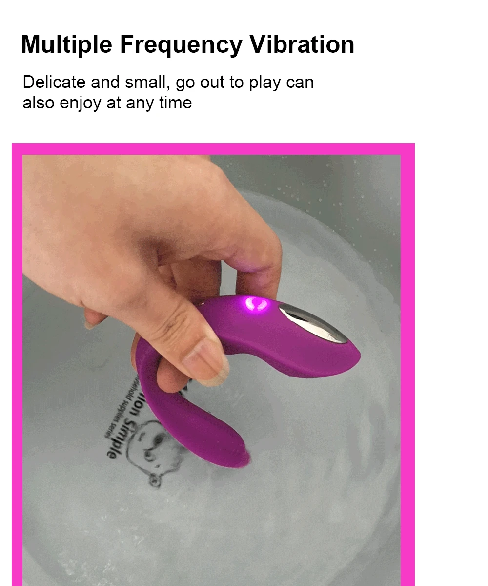 Potente 2 vibratore del motore stimolatore del clitoride femminile sesso delle donne coppia di controllo punto G indossabile dildo giocattoli per adulti 18_voghion.com