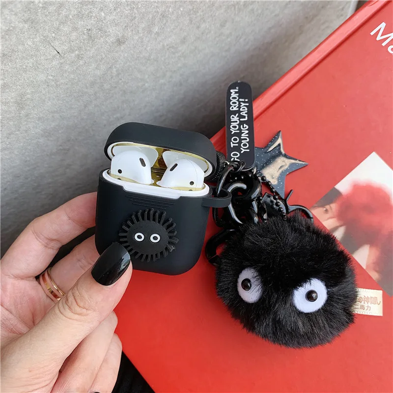 Bluetooth Wireless Earphone Case for AirPods for Air Pods Charging Box Keychain