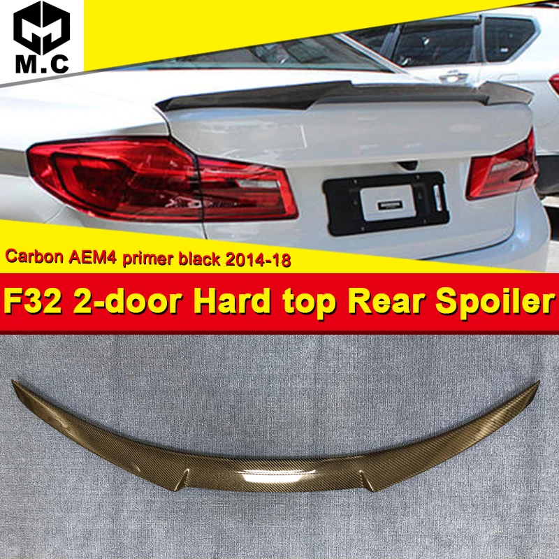 

F32 spoiler Trunk Rear wing tail M4-style Carbon Fiber For Bmw 420i 428i 435i sedan duckbill Spoiler wings 2-door Hard Top 14+