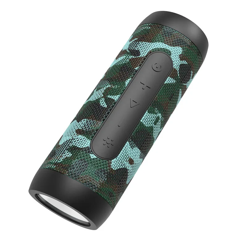 Армейский зеленый Мощные Bluetooth колонки портативные Bluetooth колонки водонепроницаемый для велосипеда стенд с микрофоном Поддержка TF fm-радио светодиодный громкоговоритель - Цвет: Армейский зеленый