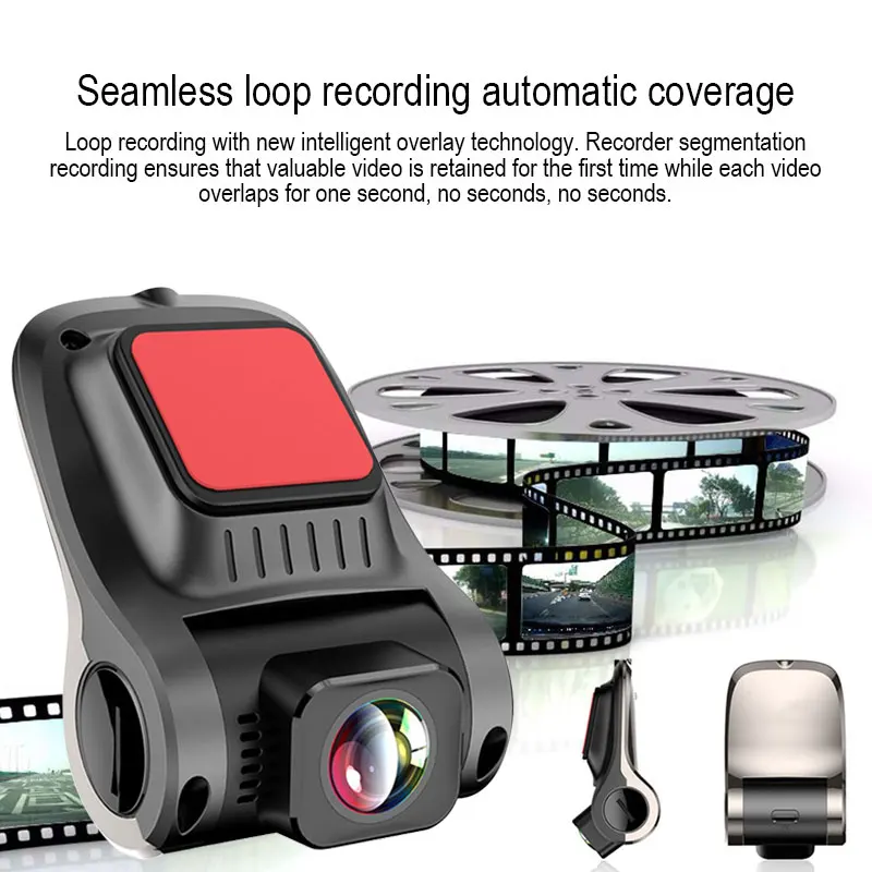 Vehemo USB Mini ADAS Автомобильный видеорегистратор Starlight ночное видение Full HD камера для