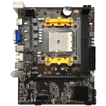 

DAIXU A55 Motherboard for AMD A8 A6 A4 CPU Socket FM1 Motherboards with VGA HDMI Support DDR3 1333/1600MHz up to 16GB