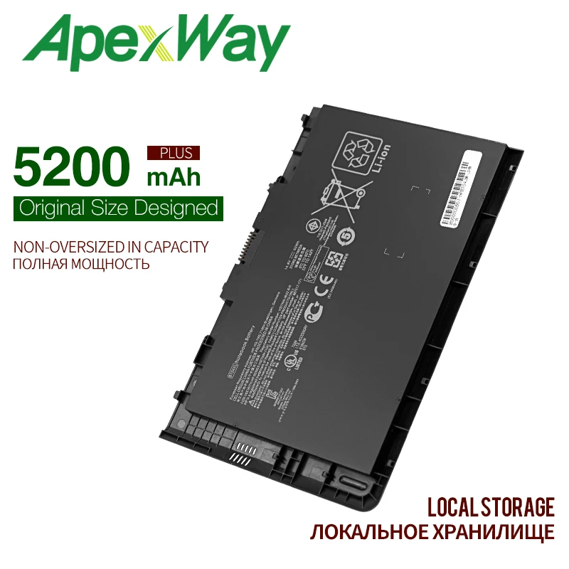 Pаспродажа Apexway 14,8 v 52Wh Аккумулятор для ноутбука hp EliteBook Folio 9470 9470M Series HSTNN IB3Z HSTNN I10C BT04XL BA06 687517 1C1