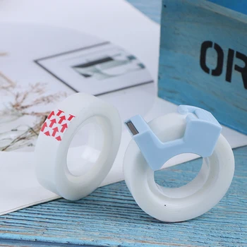 

Masking Tape with small tape cutting tool writable Invisible tape protable tape dispenser Stationery Supplies