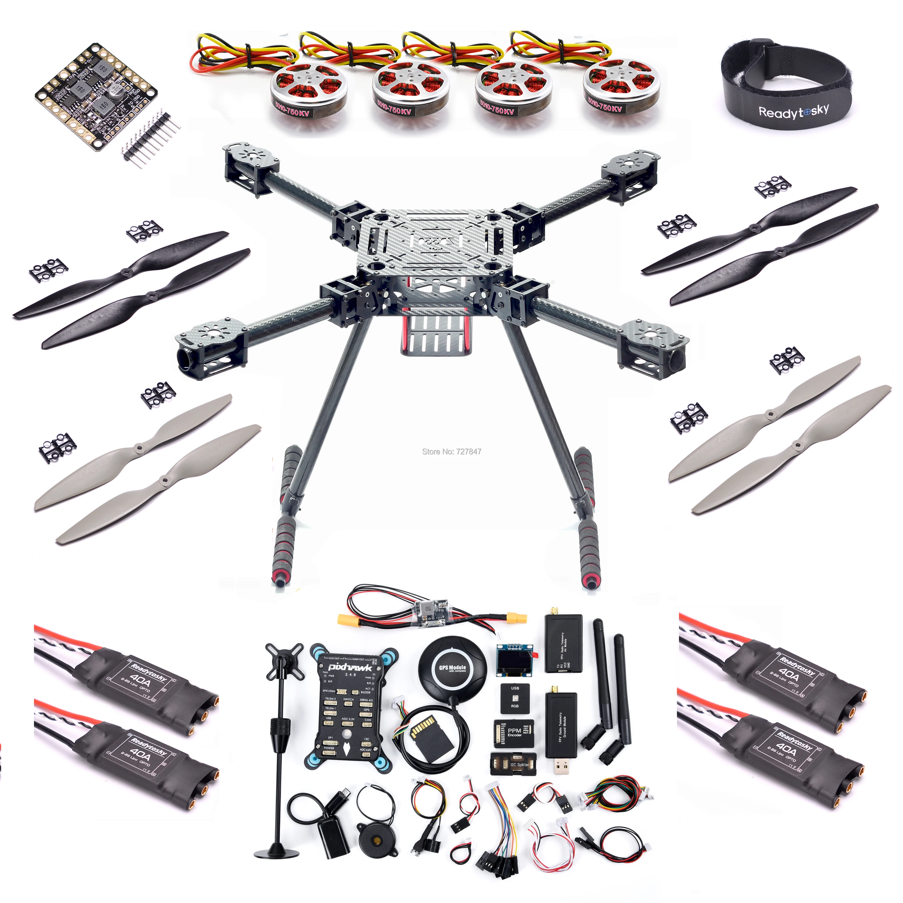 Обновленный Квадрокоптер F550 ZD550 550 мм из углеродного волокна Pixhawk PX4 PIX 2.4.8 комплект