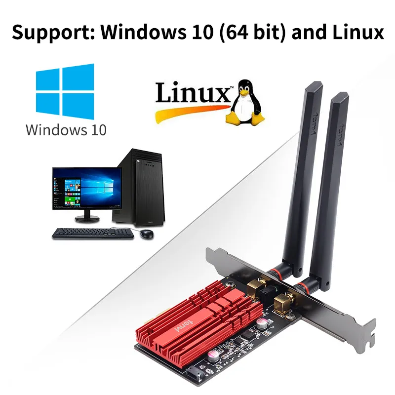 bluetooth 5.2 ax210ngw 6g wi-fi 6e cartão para pc win10 11