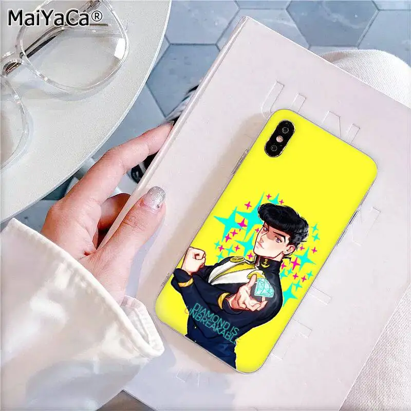 A7 MaiYaCa JoJo Необычные Приключения JoJo аниме пользовательские мягкий чехол для телефона iPhone 11 pro XS MAX 8 7 6 6S Plus X 5 5S SE XR - Цвет: A7