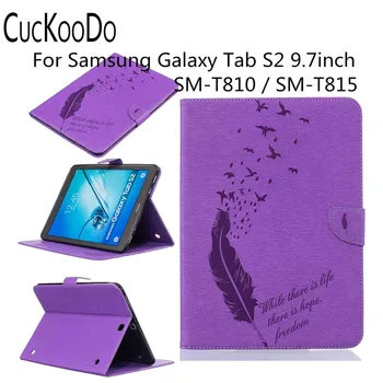 

CucKooDo PU Leather Full-Body Protective Case Stand Feature Card Slot For Samsung Galaxy Tab S2 9.7 Inch SM-T815 / T810 Tablet
