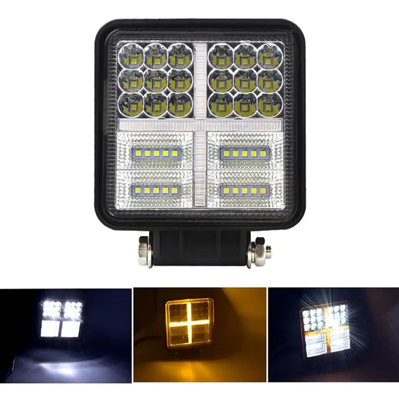 

1 Pc 177W Square LED Light Work Lamps Waterproof Car Dome Light for Off-Road Motorcycle