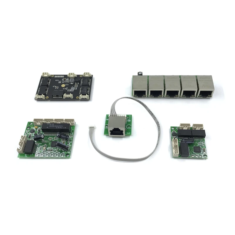 Unmanaged 5port 10/100M industrial Ethernet switch module Motherboard Ethernet PCBA board OEM Auto-sensing Ports hqcam imx385 imx290 1080p 60fps 25x42mm ex sdi hd sdi freeze awb medical industrial camera module board low temperature resista