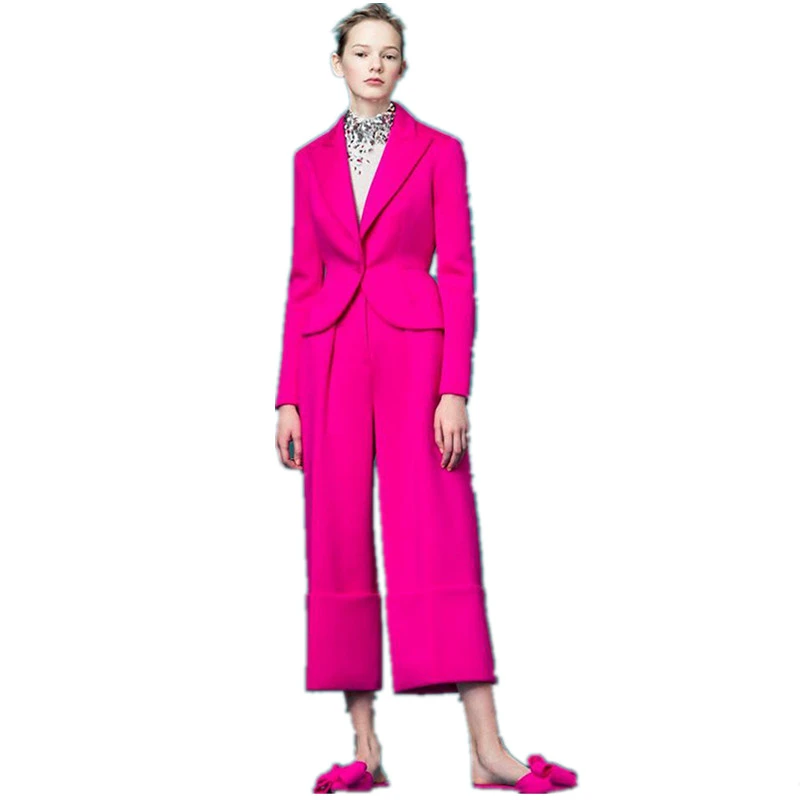 Fuchsia suit womens Clearance