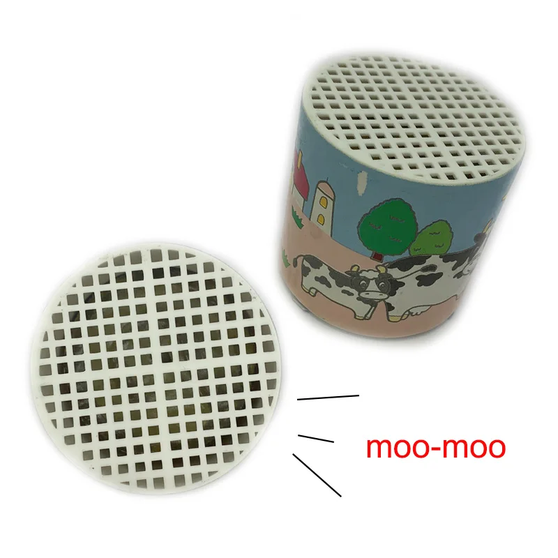 Cow Moo Sound Voice Box Can noise Maker день рождения Игрушка сувениры Новинка клоун кляп шутки Сумка-пиньята наполнитель Loot Gag