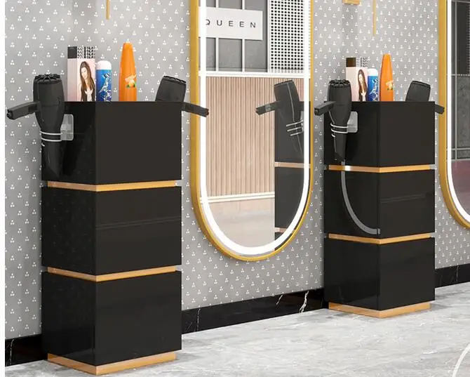 Barbershop tool cabinet Hair salon special tool table beauty saloon multi-functional shelving hair salon hair clipping locker