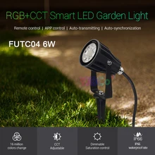Miboxer 6 Вт RGB+ CCT умный светодиодный садовый светильник FUTC04 AC100~ 240V IP66 Водонепроницаемый светодиодный открытый лампа Сад Освещение