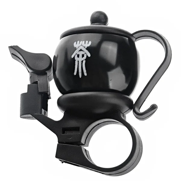 Novelty Mini Teapot Shaped Bike Bell Ring (Black)Bicycle Bell