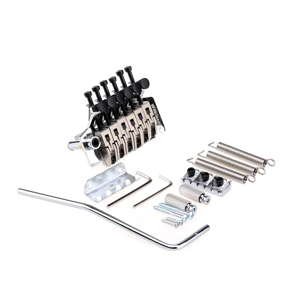 US $62.22 Wilkinson 535mm2764 inch String Spacing FR Style Double Locking Tremolo System Vibrato Bridge for Electric Guitar Chrome