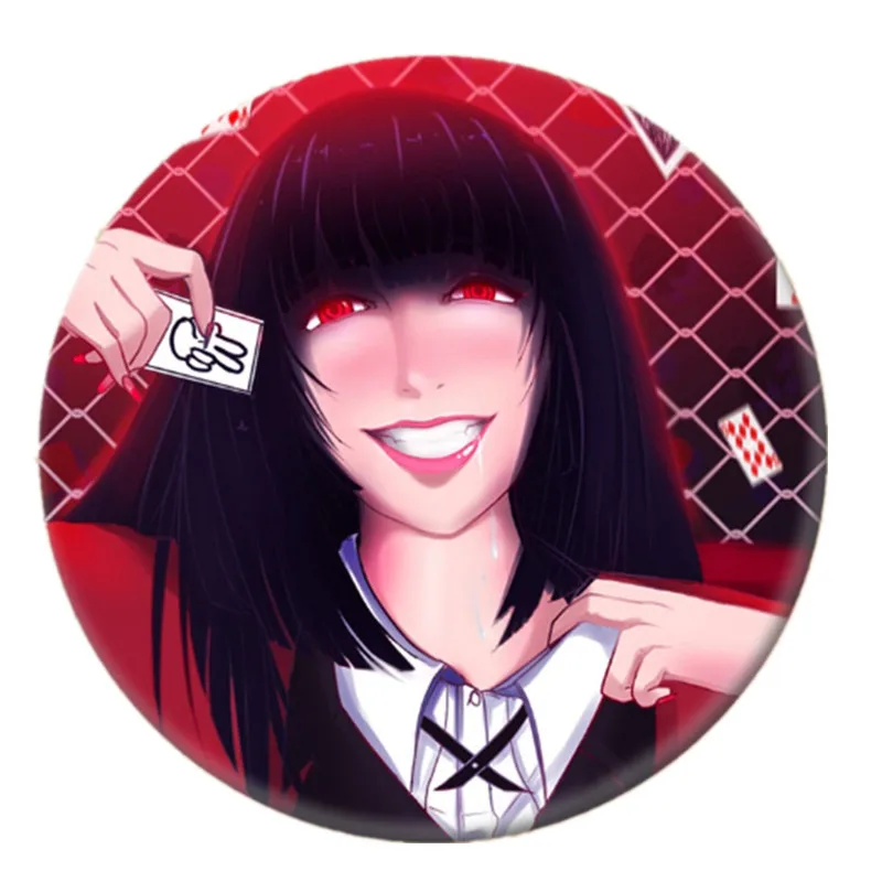 Anime Manga KAKEGURUI Brooch Pin Brestpin Yumeko Jabami Badge For Clothes Backpack Decoration Children's gift