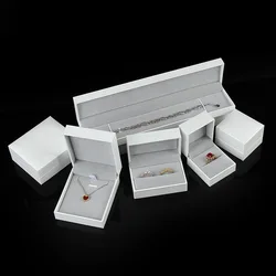 Jewelry Organizer Storage Gift Box Necklace Earrings Ring Box Paper Jewellry Packaging Container Cardboard Jewelry Set Box