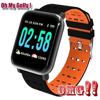

OMG !!! A6 Smart Watch Heart Rate Monitor Sport Fitness Tracker Sleep Monitor Waterproof Sport Watch Band for IOS Android Gifts