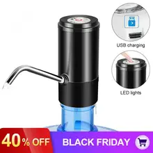 Портативный Мини кнопочный беспроводной Электрический диспенсер водяной насос с usb-кабелем/304 трубка из нержавеющей стали 4.5L-18.9L Barrelled