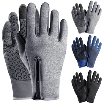 

2020 Non-Slip Warm Gloves Men And Women Waterproof Fleece Skiproof Windproof Outdoor Winter Gloves Riding Touch Screen Gloves