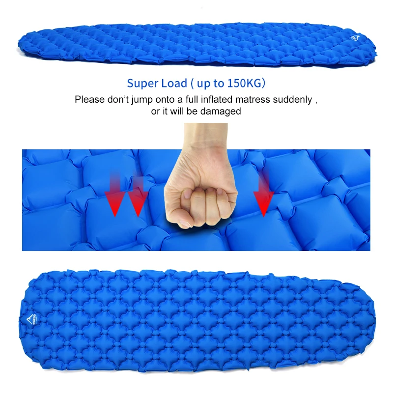 Inflatable mattress Widesea Camping Inflatable Mattress In Tent Folding Camp Bed Sleeping Pad Picnic Blanket Travel Air Mat Camping Equipment