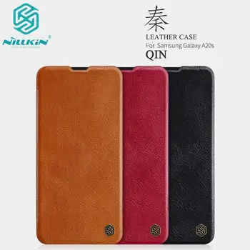 

10pcs/lot Wholesale NILLKIN Qin Series Wallet Flip Leather Case For Samsung Galaxy A20s Genuine Flip Leather Case