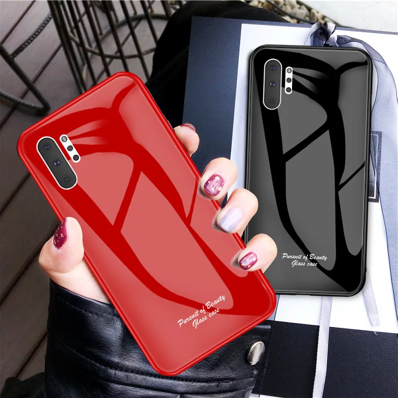 Macaron стеклянный чехол для samsung Galaxy Note 10 Plus, Модный милый Противоударный задняя крышка для samsung Note10 Plus 5G чехол