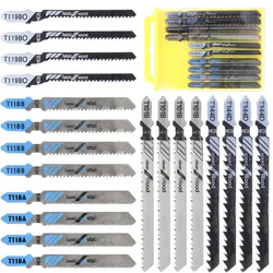 Jeu de lames de scie sauteuse, lames assorties pour le travail du bois, métal, outils électriques, livraison directe, 20 pièces 
