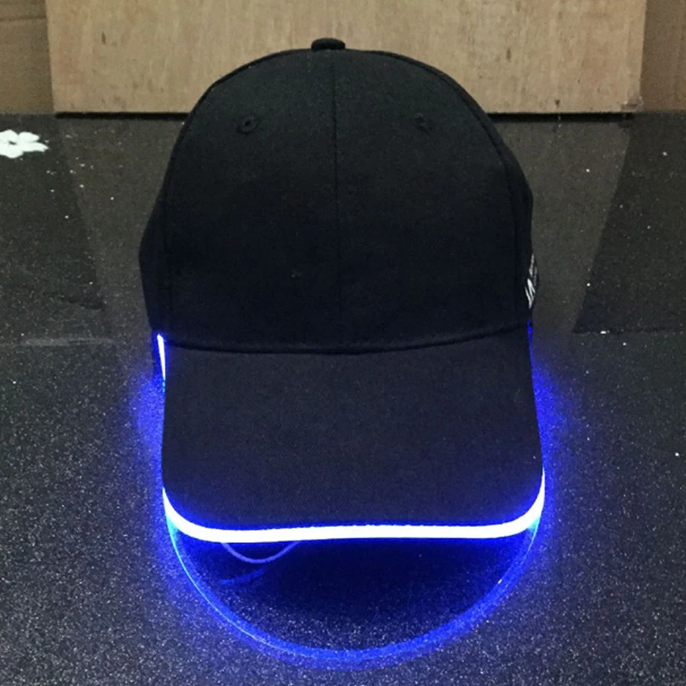 Унисекс вспышка на открытом воздухе крутая Мода Sunproof мягкая спортивная бейсболка для путешествий Регулируемый Одноцветный светильник с изогнутыми полями - Цвет: Синий