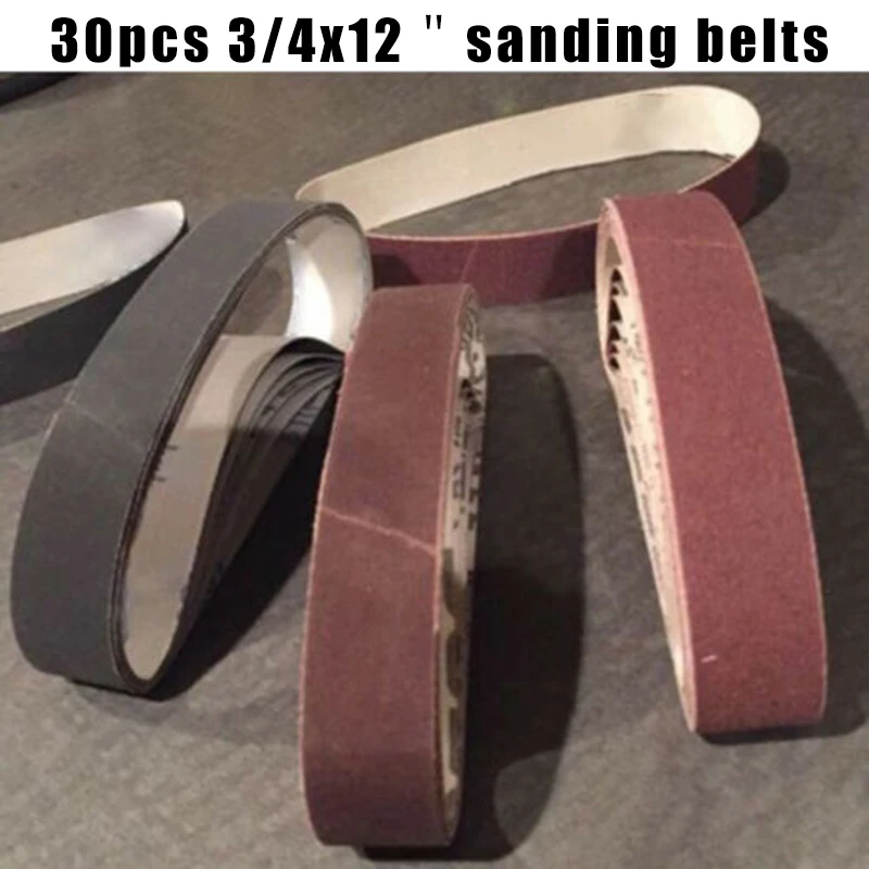 

Brand new 3/4*12inch Sanding Belts Abrasive 120-800 Grits For Work Sharp Sharpener