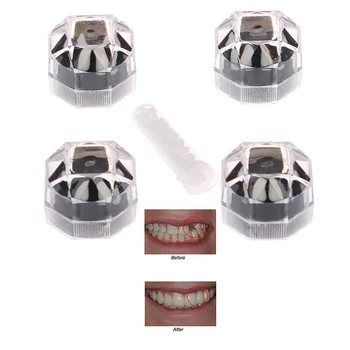 

8Pcs Cosplay Dentures Zombie Vampire Teeth Ghost Halloween Props + 5G Solid Glue