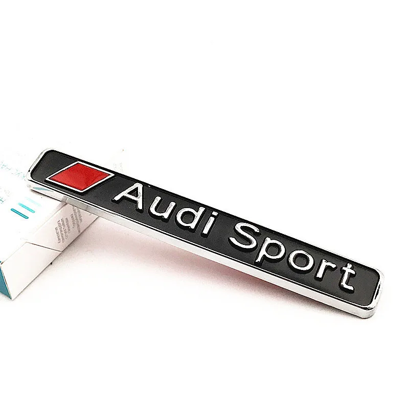 1 шт для Audi sport b5 b6 b7 b8 A3 A4 A4L A5 A6 A6L C5 C6 RS4 Q3 Q5 Q7 значок автомобиля задний ящик для прикрепления этикеток, декоративные Стикеры для машины