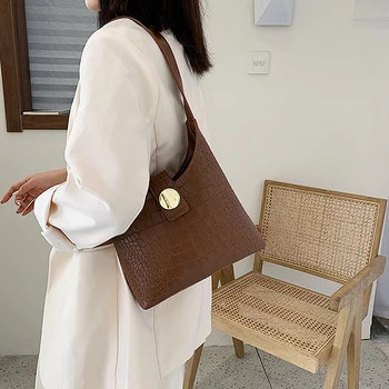 

Stone Pattern PU Leather Crossbody Bags for Women Small Handbags Simple Solid Color Totes Lady Hand Bag Purses