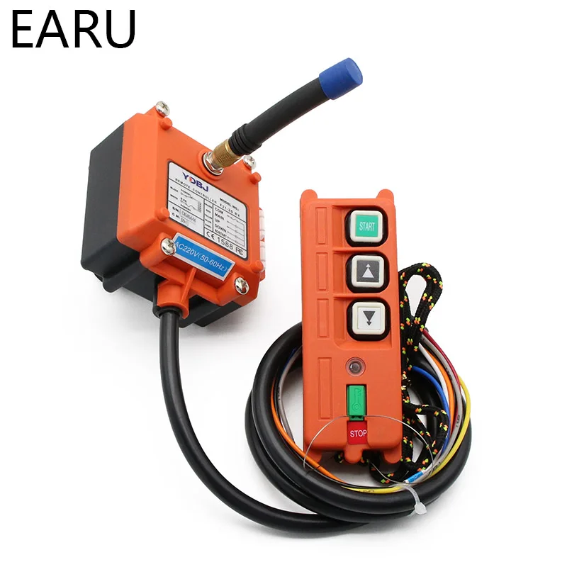 

Wireless Industrial Remote Controller Electric Hoist Remote Control Winding Engine Sand-blast Equipment Used F21-2S 3 Button