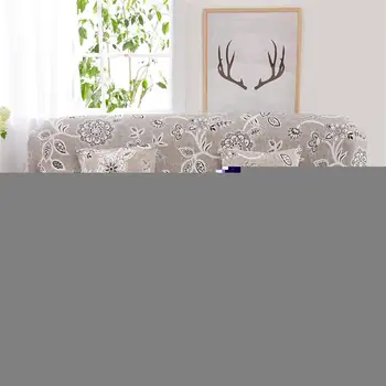 

Stretch Spandex Fabric Full Cover Anti-skid Sofa Cover Big Elastic Simple Roman Flower Pattern Print Sofa Furniture Cover