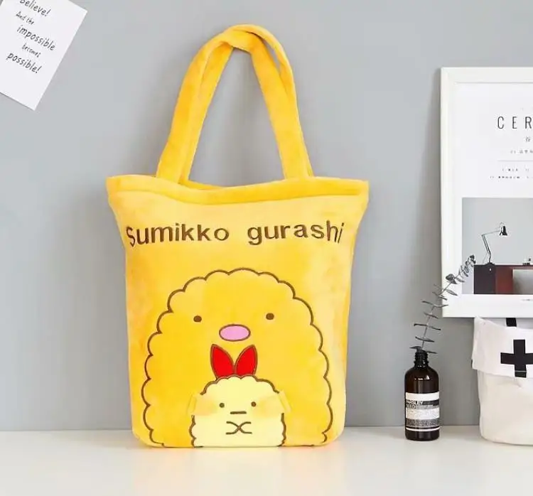 1 шт. милый мультфильм Sumikko guurashi Мода Аниме повседневная хозяйственная сумка сумки на плечо сумки плюшевые игрушки подарок - Цвет: 3