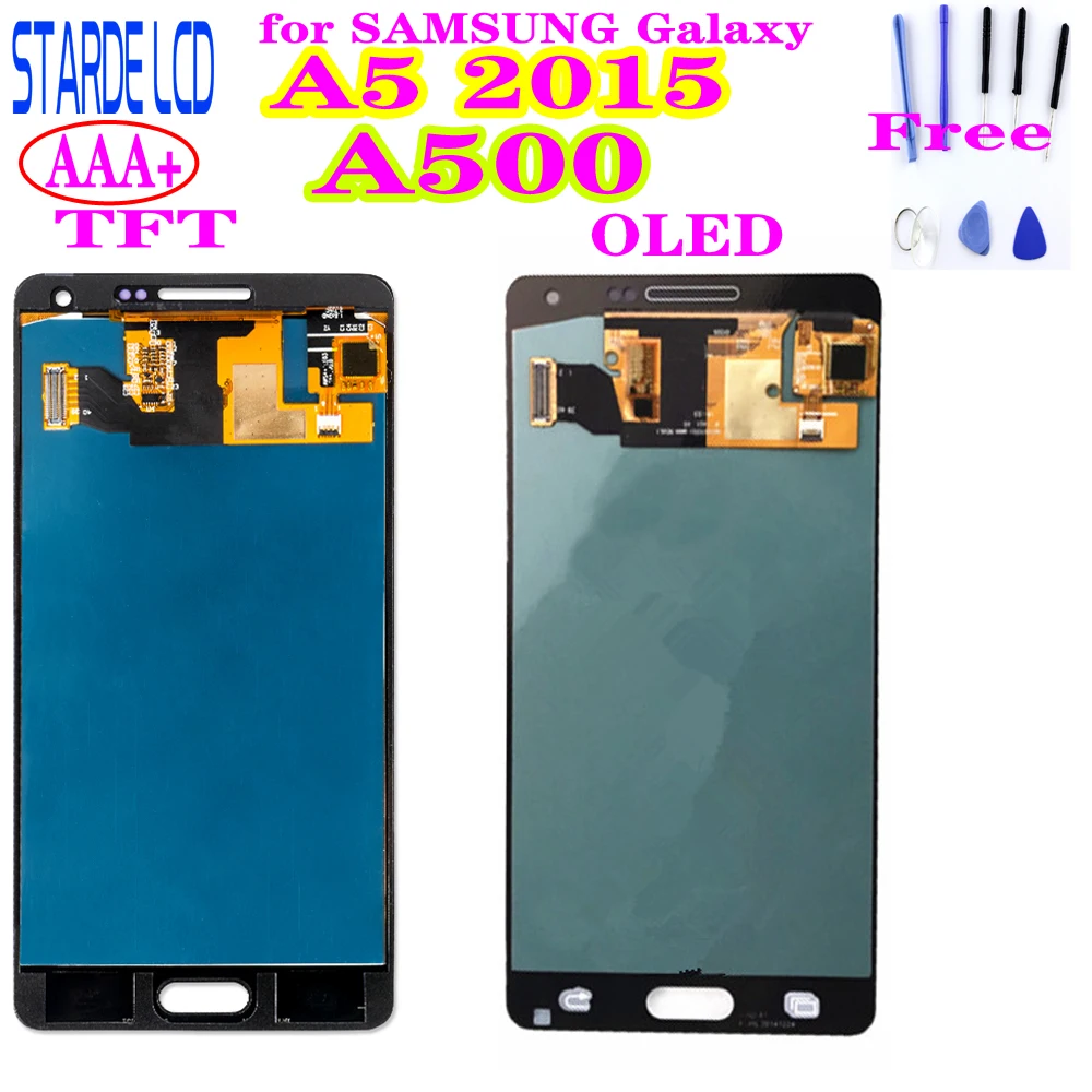 ЖК дисплей с дигитайзером сенсорного экрана в сборе для Samsung Galaxy A5 2015 A5000 A500FU A500 A500M