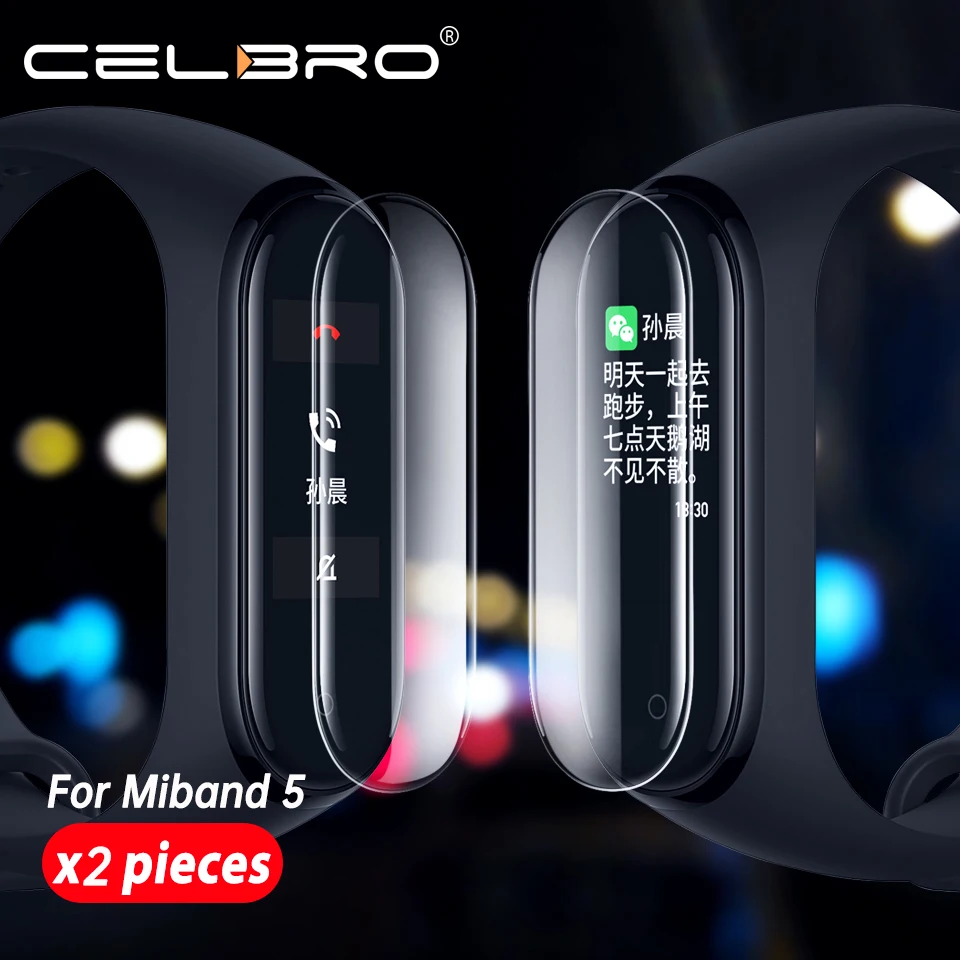 Защита экрана для Xiaomi Mi Band 5 Band5 защитная пленка защитный чехол band MiBand NFC не