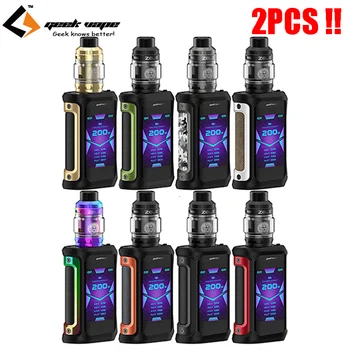 

2PCS GeekVape Aegis X Zeus Kit 200W Aegis X Mod with Zeus Sub Ohm Tank 5ml fit 0.2ohm mesh Z2 KA1 coil E-Cig Vaporizer