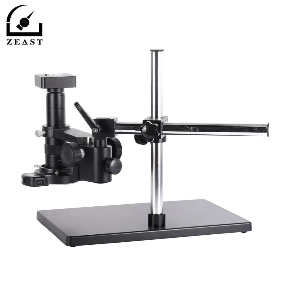 

34MP HDMI Usb HD Digital Industry Video Microscope Camera+180X C-MOUNT Lens With 56 LED Light + Big Boom Stand Universal-Bracket