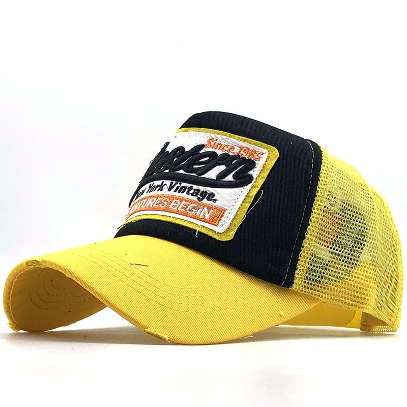 

Лидер продаж, летняя бейсболка для рыбалки, сетчатая шапка с вышивкой, головные уборы для мужчин и женщин Gorras, Повседневные шапки в стиле хип-хоп, Dad Casquette