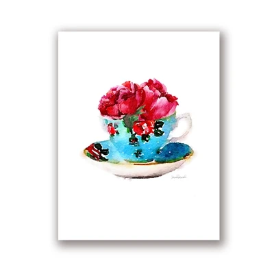 Vintage-Teacup-With-Peony-Posters-and-Prints-Watercolor-Shabby-Chic-French-Country-Home-Kitchen-Art-Canvas.jpg_640x640
