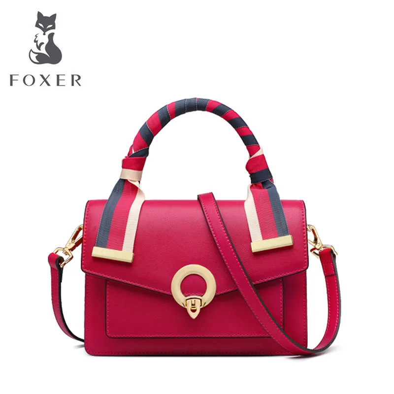 

FOXER luxury handbags women bags designer bags famous brand women bags 2019 fashion cowhide tote bag women leather shoulder bag