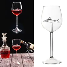300 мл креативный бокал для красного вина с акулой внутри хрустальный бокал для вина es для вечерние Свадебные фужеры стеклянная бутылка для домашнего использования