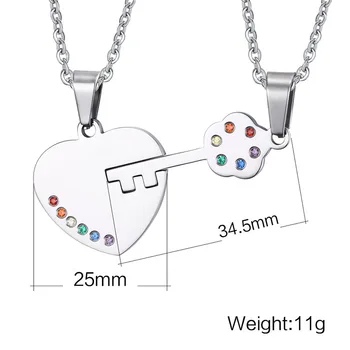 

RUIYI H17 woman Pendant hip hop necklace hot sell popular single sweet heart lock shape lover gift