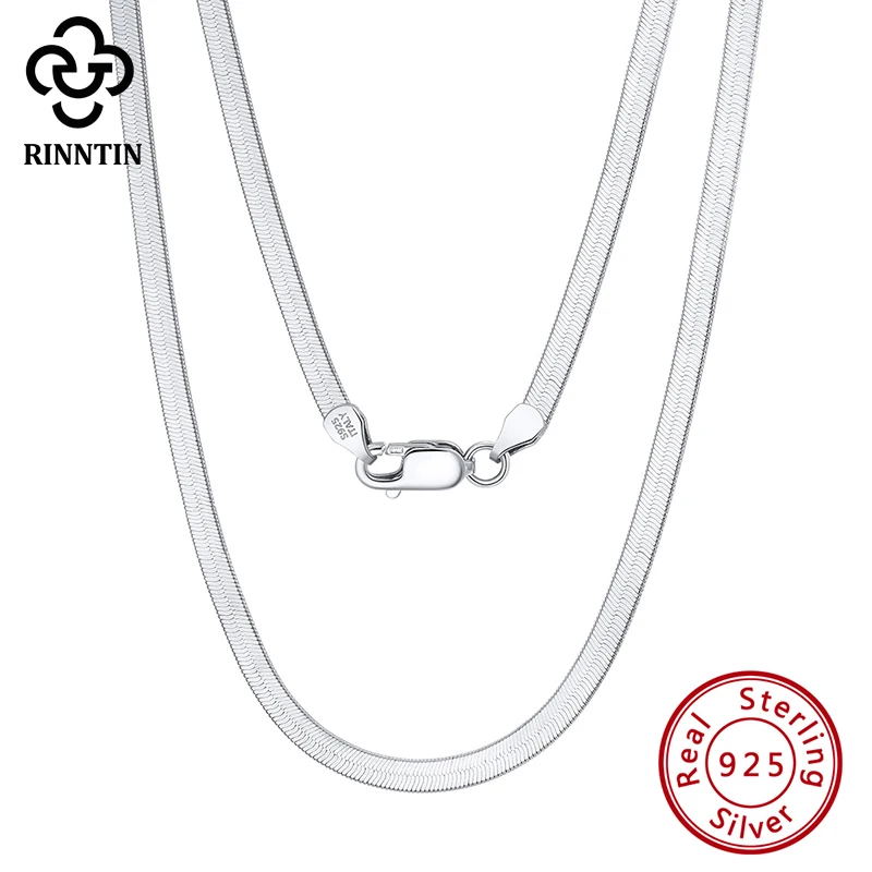 Women's Herringbone Chain - 5mm - Silver Necklace - JAXXON