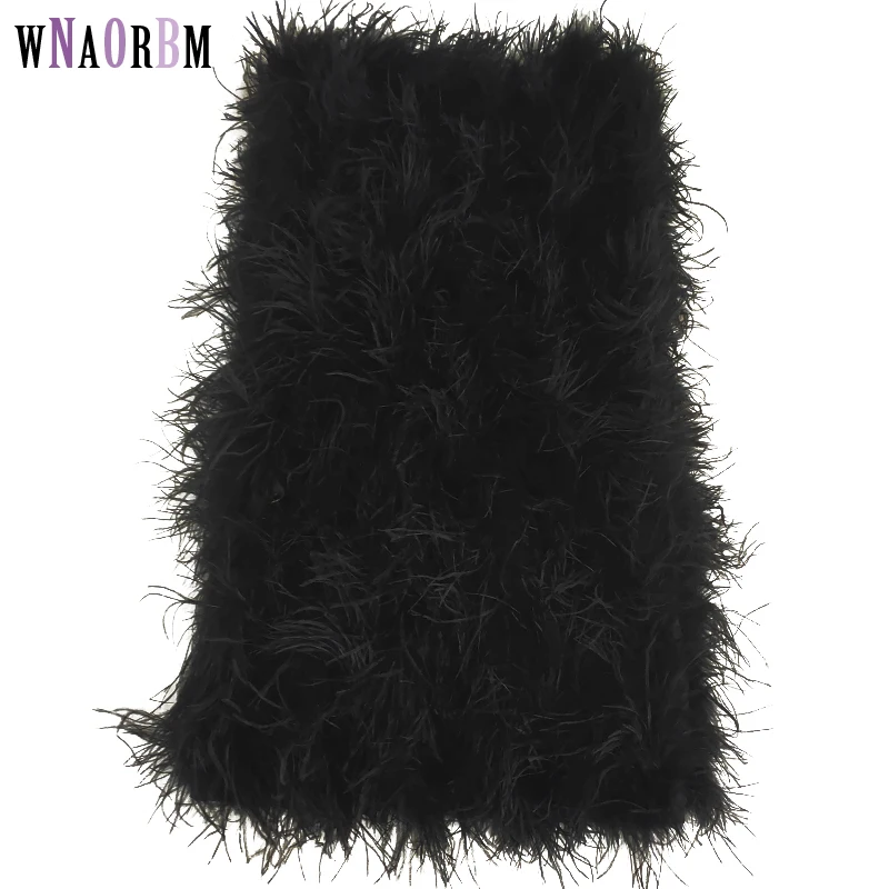 black parka 2022 Winter Ostrich Fur Jacket Feather Fur Coat Casual Long-sleeved Australia Imported Fur Ostrich Jacket Ladies Nightclub Coat goose down coat