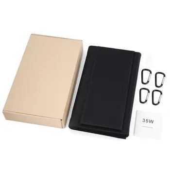 

35W Folding Foldable Portable Dual USB Ports Solar Panel Charger Ultra Thin High Efficiency for Smartphones Cameras MP3 MP4